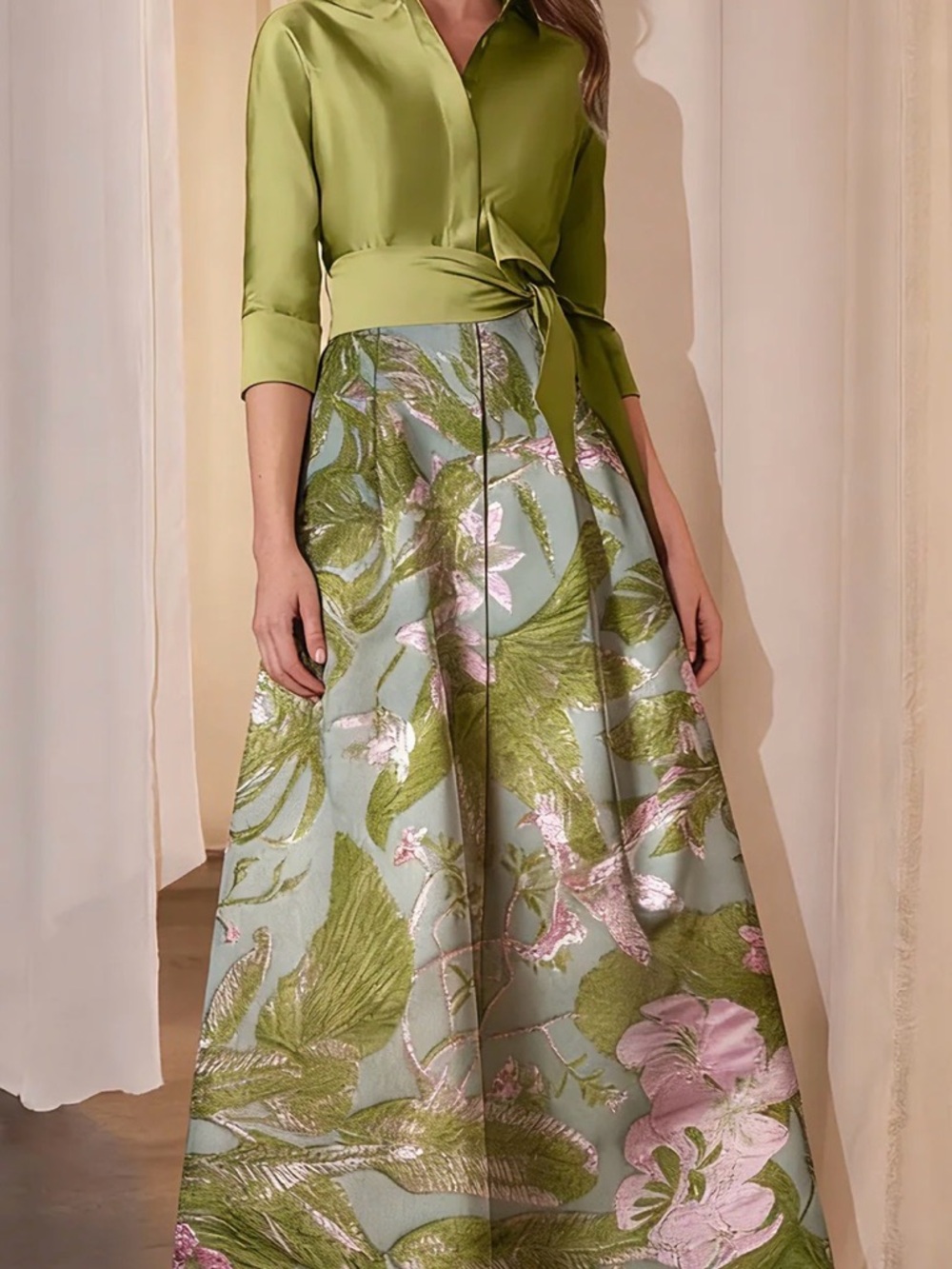 Elegant floor length dress-Nafori NWT - Picture 4 of 7